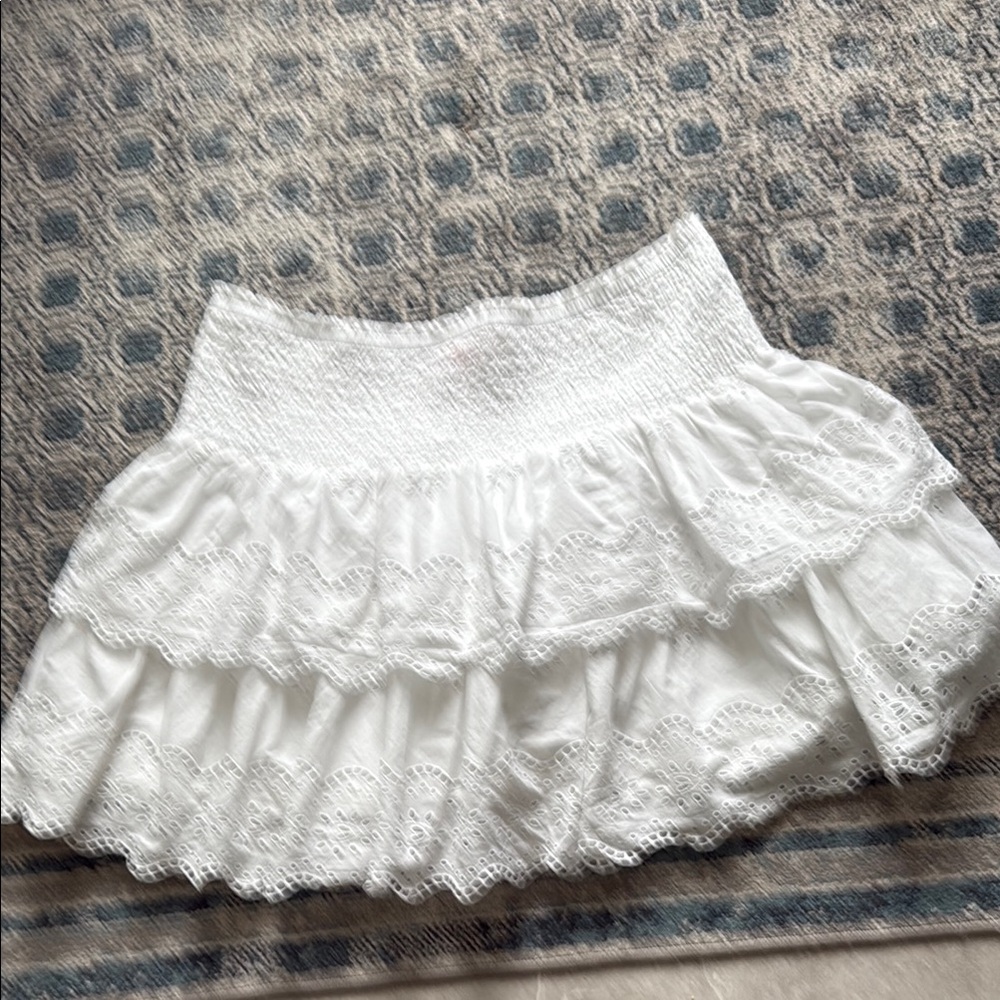 Lilly Pulitzer White Lace Mini Skirt
